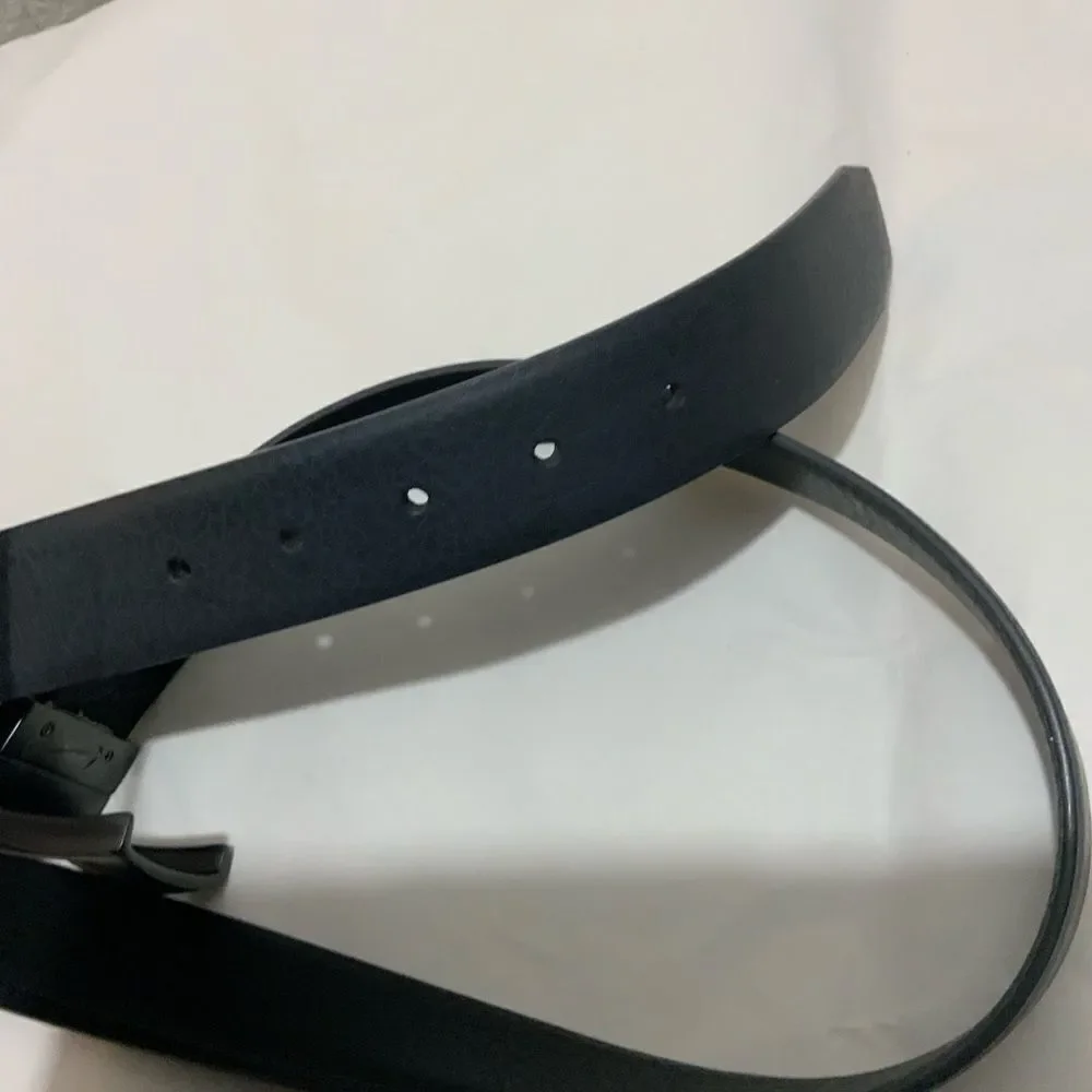 New Nike dark gray Leather Belt Size 36
